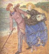 Dante Gabriel Rossetti Writing on the Sand (mk46) oil painting